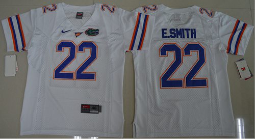 Gators #22 Emmitt Smith White Stitched Youth NCAA Jersey